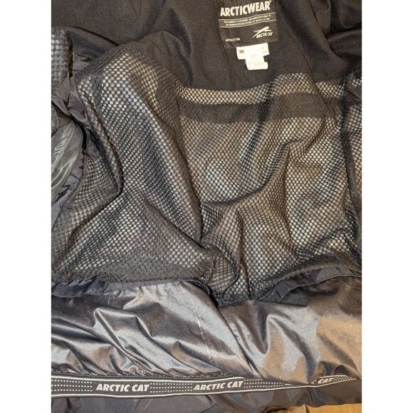 Arctic Cat Arcticwear Women's Black Coat Size XL Zip Alpine Jacket Reflective - Picture 11 of 12
